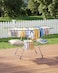 Clothes Drying Rack, Foldable 2-Tier Dryer with Height Adjustable Side Wings, Free Standing Laundry Rack for Clothes &amp; Bedding, Indoor &amp; Outdoor Use, Gray, 141 &times; 58 &times; 93 cm