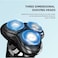 Bomidi M7 Electric Shaver, Triple Floating Blades, Wet &amp; Dry Low Noise Shaver, 600mAh, eQuick Release Anti-Pinch, Whisker 3D Floating Cutter Heads, IPX7 Waterproof, Type-C Charger