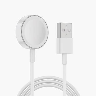 Keephone Portable USB iWatch Charger, Model IC-010, 5V Input, 2.5W Output, 100cm Charging Cable, USB Interface, PC+Metal+ABS Durable Material, Lightweight, Fast Charging for iWatch
