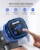 BuTure VC 50 Blue Cordless Vacuum Cleaner, 55 Min Battery, Touch Screen, Wall Mount Charger, Removable Battery, Anti-Tangle, works with Carpets, Hard Floors, Pet Hair and More