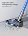 BuTure VC 50 Blue Cordless Vacuum Cleaner, 55 Min Battery, Touch Screen, Wall Mount Charger, Removable Battery, Anti-Tangle, works with Carpets, Hard Floors, Pet Hair and More