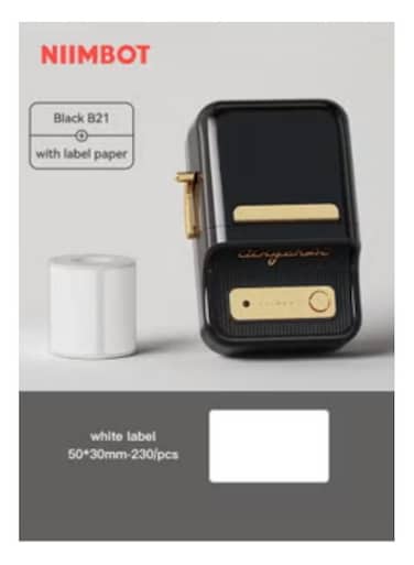 NIMBOT B21 Bluetooth Inkless Label Printer - Black