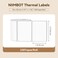 NIIMBOT B21 B3S Labels, (50x30mm) Thermal Sticker Label, Waterproof, Oil-Proof and Tear-Proof NIIMBOT Labels, 1 Roll of 230 Self-Adhesive Thermal Labels (White)