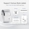 NIIMBOT B1 Label Maker with Auto Identification (Gray), 2 Inch Bluetooth Portable Label Printer Easy to Use for Office, Home, Business (with 2x1.18 inch Label)