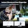 Flextail Tiny Shower, World&rsquo;s Smallest Portable Outdoor Shower, 200g Ultra-Light, 70-Min Runtime, 1.32 gal/min Flow, IPX7 Waterproof, Works with Warm Water