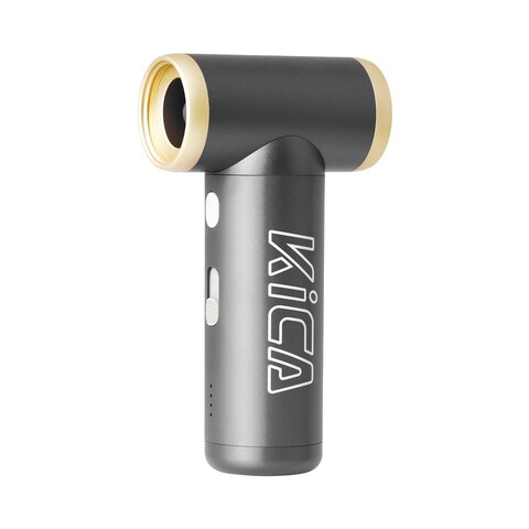 Kica Jet Fan 2S, Multifunctional, Powerful Airflow, One-Key Turbo Boost, Durable Aviation-Grade Aluminum, Compact &amp; Lightweight, Ideal for Cleaning, Drying, Inflating, Dusting, Black