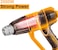 INGCO Heat Gun 2000W &ndash; Variable Temp Hot Air Tool with Nozzles &amp; Scraper   Model HG200078