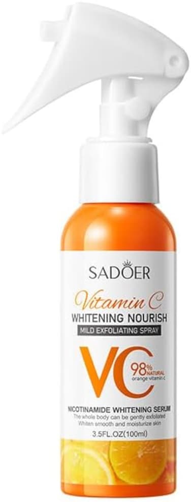 SAD&Ouml;ER Vitamin C Whitening Spray Mild Exfoliating Face Mist, Hydrating &amp; Brightening Daily Skin Care Toner, Nourishing Vitamin C Mist for Smooth, Radiant, Even Skin Tone, 100ml