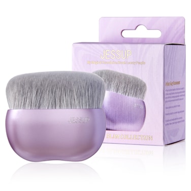 Jessup PRO Flawless Luxury My Magical Big Foundation Brush, Flat Top Kabuki Brush for Liquid Makeup, Blending, Buffing Purple SF003