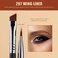 Jessup Eyeliner Brush Set, 3pcs Pro Precision Eyeliner Brushes Fine Point Angled Thin Gel Liquid Flat Winged Eye Liner Black T346