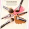 Jessup Makeup Brushes Set 15pcs Brown Make up Brushes Set Professional Premium Synthetic Foundation Eyebrow Concealer Blush Eyeshadow Contour Eyeliner Powder Blending Highlighter Brush, T498