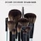 Jessup Makeup Brush Set 6pcs Double Sided Makeup Brushes Foundation Contour Blush Highlight Blending Eyebrow Brush Eyeshadow Brush, Vegan Fiber Make up Brush Bright Cyan T501