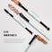 Jessup Makeup Brush Set 6pcs Double Sided Makeup Brushes Foundation Contour Blush Highlight Blending Eyebrow Brush Eyeshadow Brush, Vegan Fiber Make up Brush Bright Cyan T501