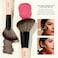 Jessup Travel Makeup Brushes Set 6-in-3 Double Sided Contour Brush Dual Ended Eyeshadow Brush Shader Eyeliner Brush, Multi-functional Brush Set Make up Peach Dust T507