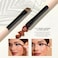 Jessup Travel Makeup Brushes Set 6-in-3 Double Sided Contour Brush Dual Ended Eyeshadow Brush Shader Eyeliner Brush, Multi-functional Brush Set Make up Peach Dust T507