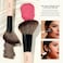 Jessup Face Makeup Brushes 6-in-3 Double Ended Makeup Brush Set for Foundation Contour Blush Highlight and Powder, Premium Synthetic Makeup Brushes Peach Dust T508