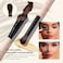 Jessup Face Makeup Brushes 6-in-3 Double Ended Makeup Brush Set for Foundation Contour Blush Highlight and Powder, Premium Synthetic Makeup Brushes Peach Dust T508