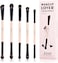 Jessup Makeup Brushes 10-in-5 Double Ended Eyeshadow Brush Contour Brush Blending Brush Eyeliner Brush Shader Brush, Vegan Fiber Precision Eye Brush Set Peach Dust T509