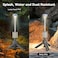Rechargeable Camping Light,LED Lantern Portable LED Light Telescopic and Collapsible, Magnetic Base- Perfect for Adventure, Hiking, Camping, Live Streaming (Gray)