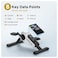 CYCPLUS DC1 Self-Powered Pedal Exerciser &ndash; Under-Desk Mini Exercise Bike, 160W Max Power, 10 Resistance Levels, Joint-Friendly, Quiet Cycling Trainer with App Data Tracking