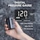 dwndpump AS230PRO Mini Electric Bike Pump, Portable Bicycle Tire Inflator with Digital Pressure Gauge, Auto Shut-Off, Presta &amp; Schrader Compatible, 15L/Min Fast Inflation