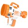 Little Story - 108 Holes Bubble Machine Gun wt Light / Bubble Maker for Kids Indoor &amp; Outdoor - Orange