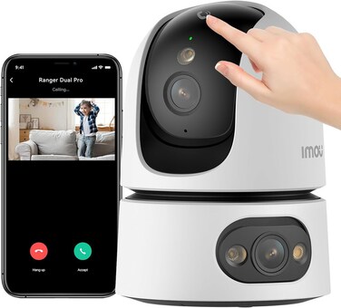 IMOU IPC-S2XP-6MOWED 6MP Smart WiFi Security Camera with AI Human Detection, 360° Pan & Tilt, Night Vision