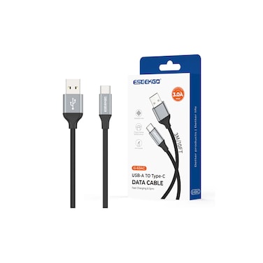 ESEEKGO G-63AC USB to Type-C Data Cable &ndash; 3M Fast Charging &amp; Data Transfer Cable