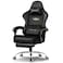 GTPLAYER "Silken Gaming Chair, Ergonomic High Back Reclining &amp; Height Adjustable Velvet Breathable Fabric Chair with Pocket Spring Cushion, Tailored Back Support, Armrests, Footrest (Black)