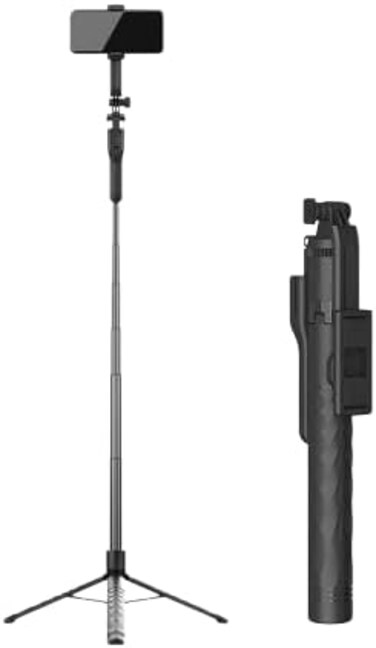 Jmary KT-239 1.7M Lightweight &amp; Portable Selfie Tripod Stand with Bluetooth Remote
