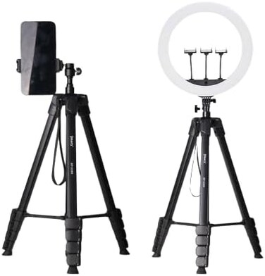 Jmary KP-2208 Multi-Functional Aluminum Tripod for Cameras &amp; Mobile Phone - Black