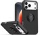 Case for IPhone 17 Pro Max Case Cover Metal Ring Holder Grip Kickstand Car Magnetic Mount Shockproof Matte Hard Back Bumper Case for IPhone 17 Pro Max 5G 2025 Black
