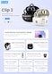 G-Tab CLIP 2 TWS Open-Ear Wireless Earbuds, Airy C-Bridge Design, Adaptive Open-Ear Listening, Bluetooth 6.0, ENC Clear Calls, Dual Device Connectivity, 30H Battery, Black