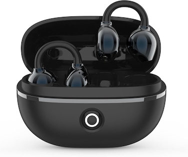 G-Tab CLIP 2 TWS Open-Ear Wireless Earbuds, Airy C-Bridge Design, Adaptive Open-Ear Listening, Bluetooth 6.0, ENC Clear Calls, Dual Device Connectivity, 30H Battery, Black