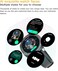 G-TAB GTR6 Smartwatch with 360&deg; Rotating Bezel 1.43" AMOLED Display, ChatGPT AI Assistant, Bluetooth Calling, Heart Rate &amp; SpO₂ Monitor Sleep&amp;Fitness Tracker 100+ Sports Modes IP68 Waterproof Black
