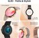 G-Tab GLR3 Smartwatch for women 1.09 Inch AMOLED Display Bluetooth Calling Smartwatch Heart Rate &amp; SpO₂ Monitor IP68 Waterproof 123 Sports Modes AI Assistant, Women&rsquo;s Health Tracking Black