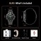 G-Tab GLR3 Smartwatch for women 1.09 Inch AMOLED Display Bluetooth Calling Smartwatch Heart Rate &amp; SpO₂ Monitor IP68 Waterproof 123 Sports Modes AI Assistant, Women&rsquo;s Health Tracking Black