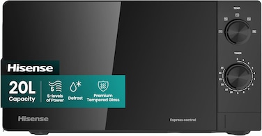 Hisense 20L Manual Microwave Oven &ndash; H20MOBS14