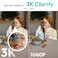Botslab C222 Indoor Cam 2K Smart Home Security Camera, 360&deg; View, Wi-Fi Connectivity, Human &amp; Motion Detection, Night Vision Baby Monitor, Works with Google Assistant, White