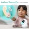 Botslab C222 Indoor Cam 2K Smart Home Security Camera, 360&deg; View, Wi-Fi Connectivity, Human &amp; Motion Detection, Night Vision Baby Monitor, Works with Google Assistant, White