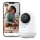 Botslab C222 Indoor Cam 2K Smart Home Security Camera, 360&deg; View, Wi-Fi Connectivity, Human &amp; Motion Detection, Night Vision Baby Monitor, Works with Google Assistant, White