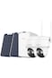 Reolink 4K Battery/Solar Wireless Security Camera Kit,Home Hub with 2&times; Argus PT Ultra+Solar Panel
