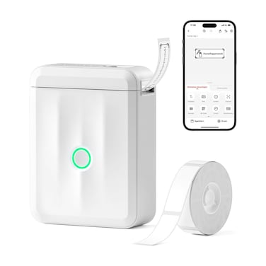 NIIMBOT D110_M Upgraded Mini Thermal Label Printer Machine   Portable Mini Bluetooth Labelling Device for iOS Android, Suitable for Home, School, Office