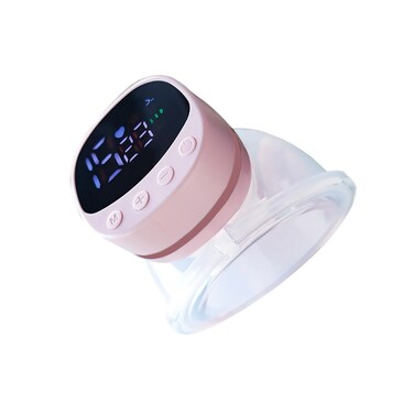 MOMWELL Wearable Electric Breast Pump &ndash; 3 Modes &amp; 15 Speeds, Hands-Free, USB Rechargeable, Quiet, Food-Grade Silicone &ndash; Portable Breastfeeding Pump for Moms