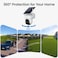 AOSU Security Cameras Outdoor Wireless, 2 Cam Kit, No Subscription, Solar Powered, Home Security Cameras System with 360 Pan Tilt, Auto Tracking, 2K Color Night Vision, Easy Setup, 5G 2.4G WiFi