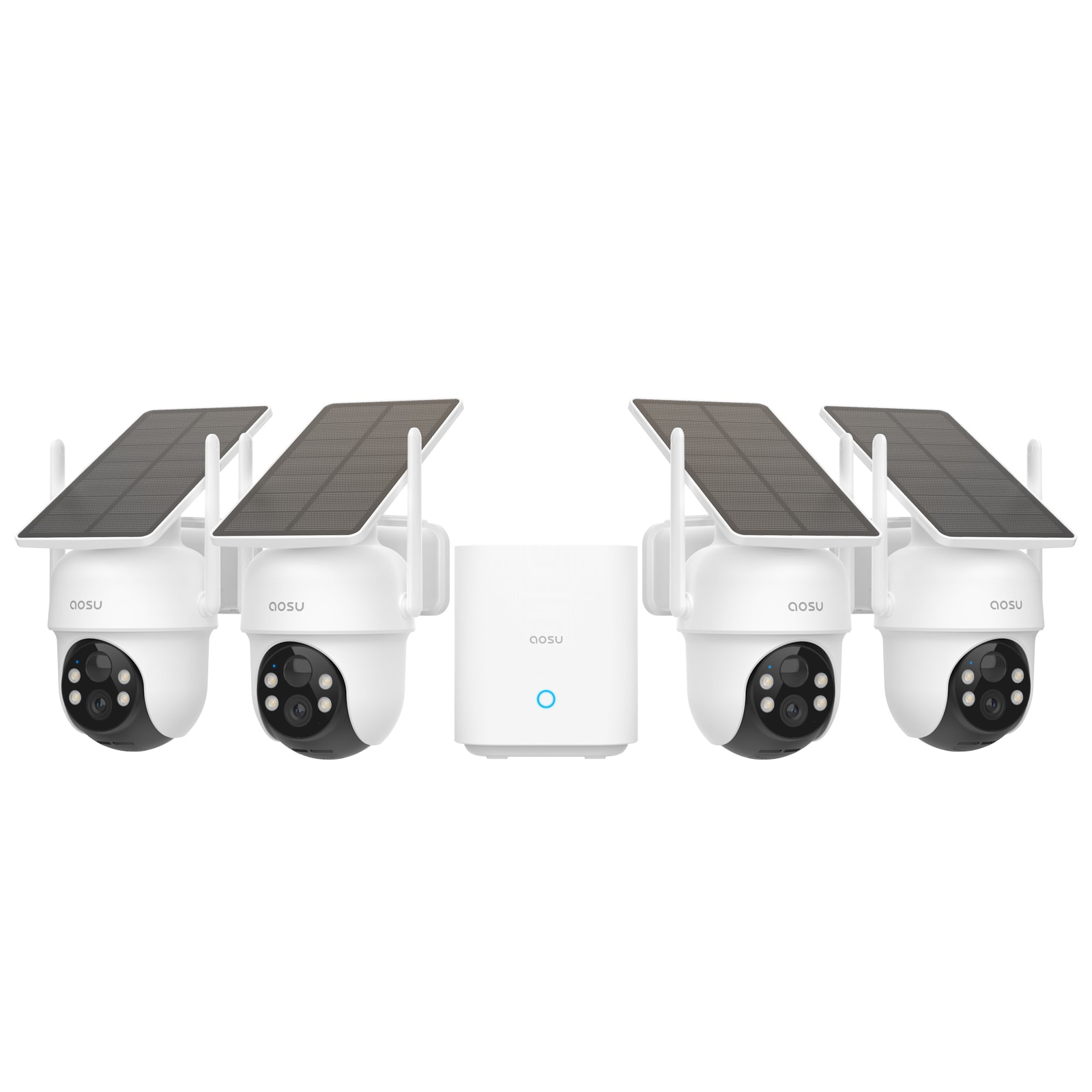 Buy AOSU Security Cameras Outdoor Wireless, 4 Cam-Kit, No Subscription ...