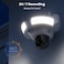 AOSU - Wired Floodlight Camera, 3K UHD Outdoor Security Camera, 360&deg; Coverage Surveillance, 24/7 Recording, Motion Detection, 2600 Motion Activated Floodlight