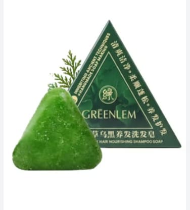 GREENLEM USMAN GRASS BLACK HAIR NOURISHING SHMAPOO SOAP 120G