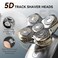 MAXGROOM Head Shaver for Bald Men, Waterproof Wet/Dry 5-in-1 Electric Shaver Razor Beard Grooming Kit, Easy to Clean with Skin Close Results