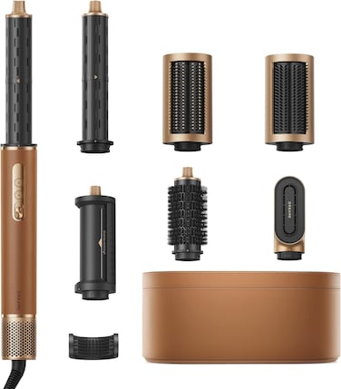 Dreame AirStyle Pro, 7-In-1 Hair Styler&amp; High Speed Dryer, Magnetic Attachments For Curling, Smoothing, Volumizing, Fast Drying, Frizz Control, Cool Shot, Luxury Leather Package